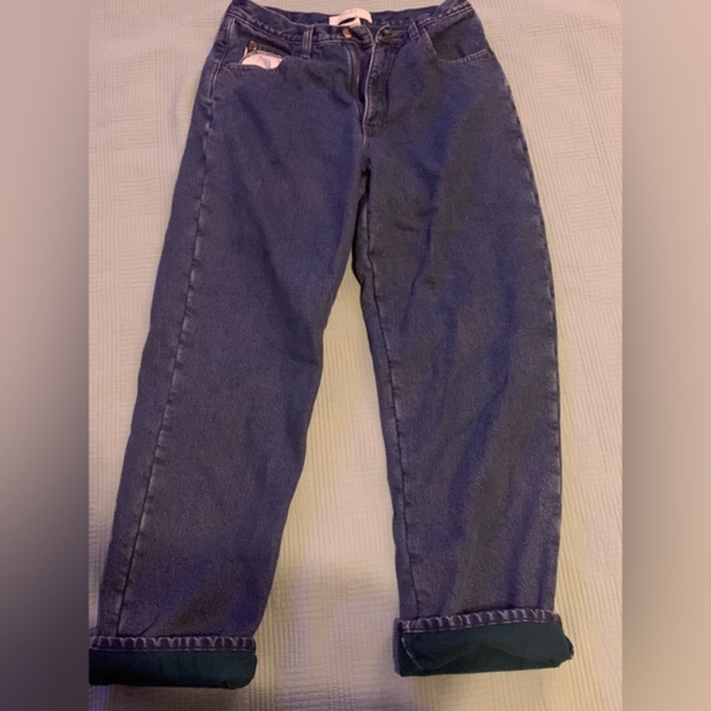 L.L.Bean mens 31x30  double layer thermal jeans‎ 100% cotton relaxed fit